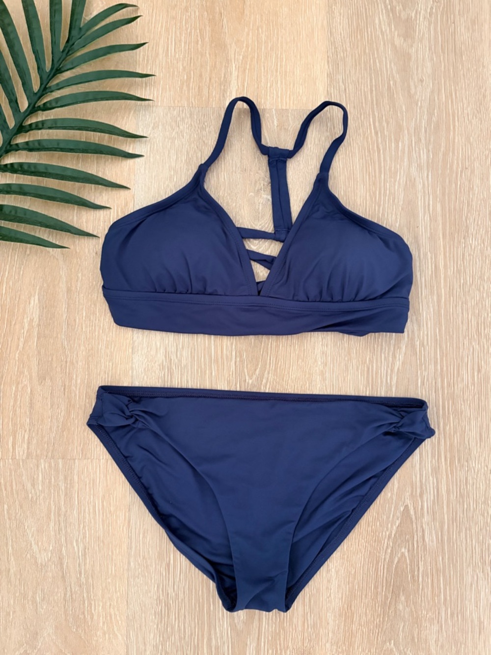 Carve Designs Navy Bikini w/ Dahlia Top and Laguna Low Rise Bottom-MED